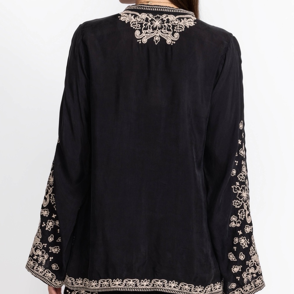 Johnny Was Biya heavily embroidered Tempest blouse NWT - Picture 2 of 13